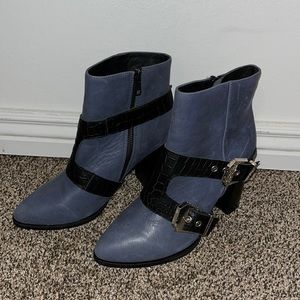 Sol Sana heeled booties with edgy buckle details